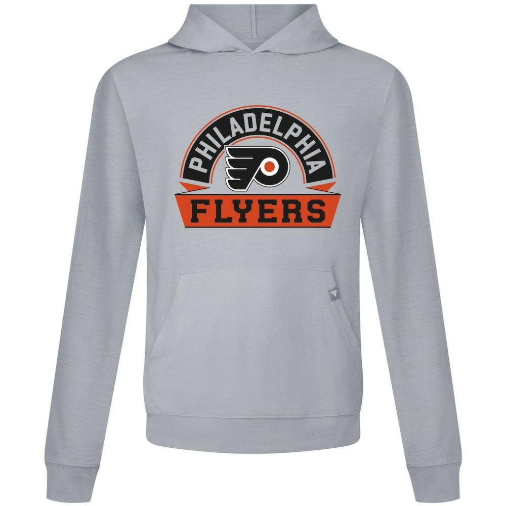 Philadelphia Flyers Levelwear Relay Banner Arch Pullover Hoodie - Gray | US 203145459