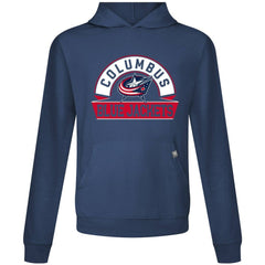 Columbus Blue Jackets Levelwear Relay Banner Arch Pullover Hoodie - Navy | US 203145466