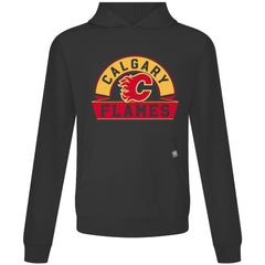 Calgary Flames Levelwear Relay Banner Arch Pullover Hoodie - Black | US 203145471