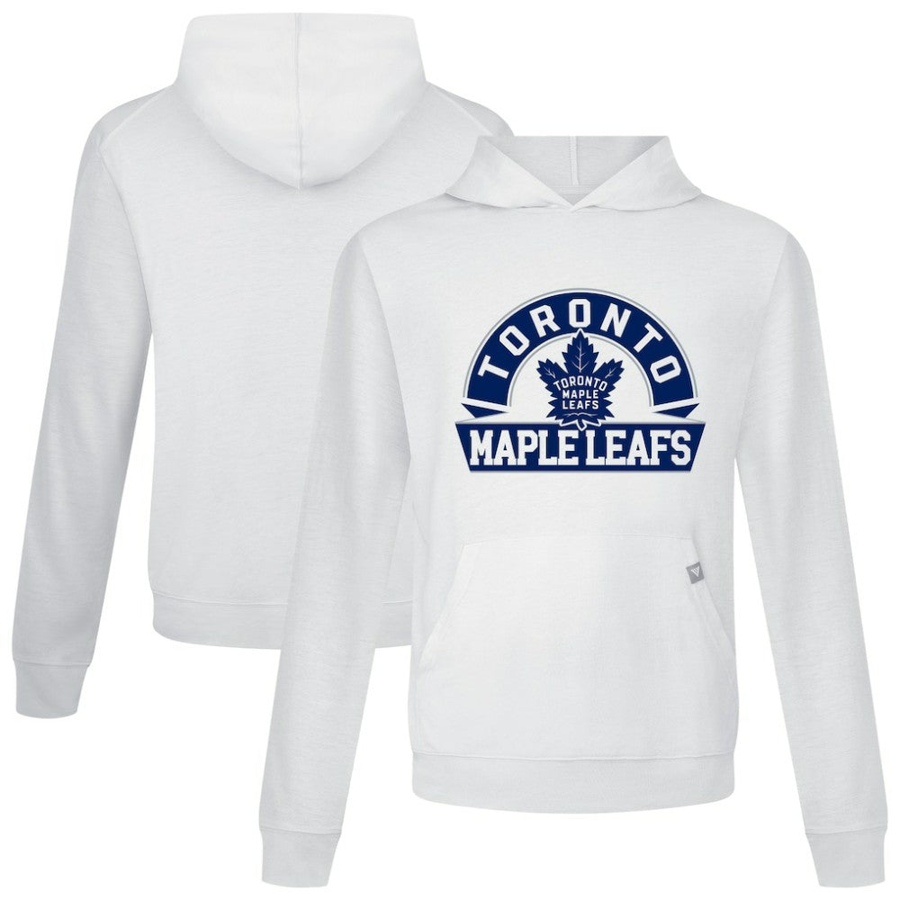 Toronto Maple Leafs Levelwear Relay Banner Arch Pullover Hoodie - White | US 203145472