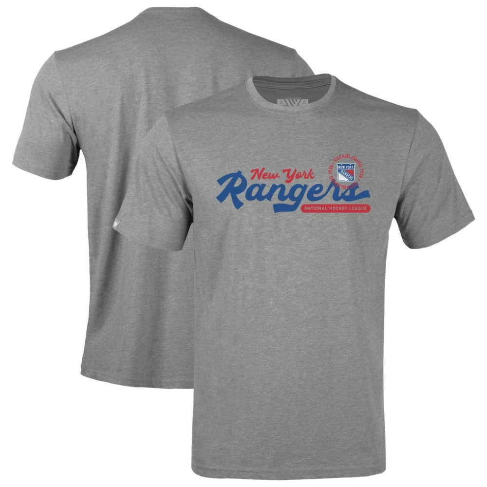 New York Rangers Levelwear Youth Little Richmond Monument T-Shirt - Gray | US 203145476