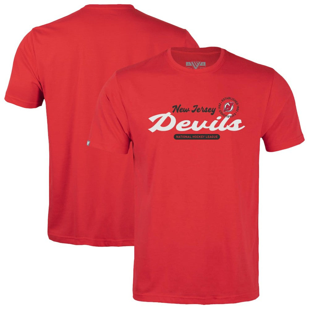 New Jersey Devils Levelwear Youth Little Richmond Monument T-Shirt - Red | US 203145483