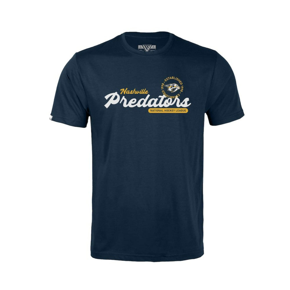 Nashville Predators Levelwear Youth Little Richmond Monument T-Shirt - Navy | US 203145491