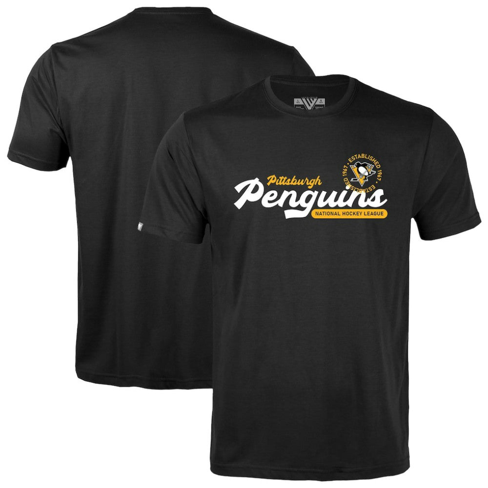 Pittsburgh Penguins Levelwear Youth Little Richmond Monument T-Shirt - Black | US 203145493