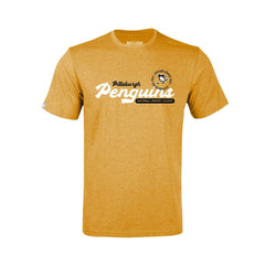 Pittsburgh Penguins Levelwear Youth Little Richmond Monument T-Shirt - Gold | US 203145499
