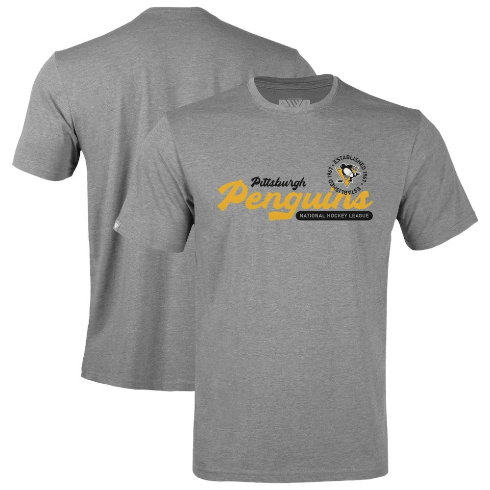 Pittsburgh Penguins Levelwear Youth Little Richmond Monument T-Shirt - Gray | US 203145501