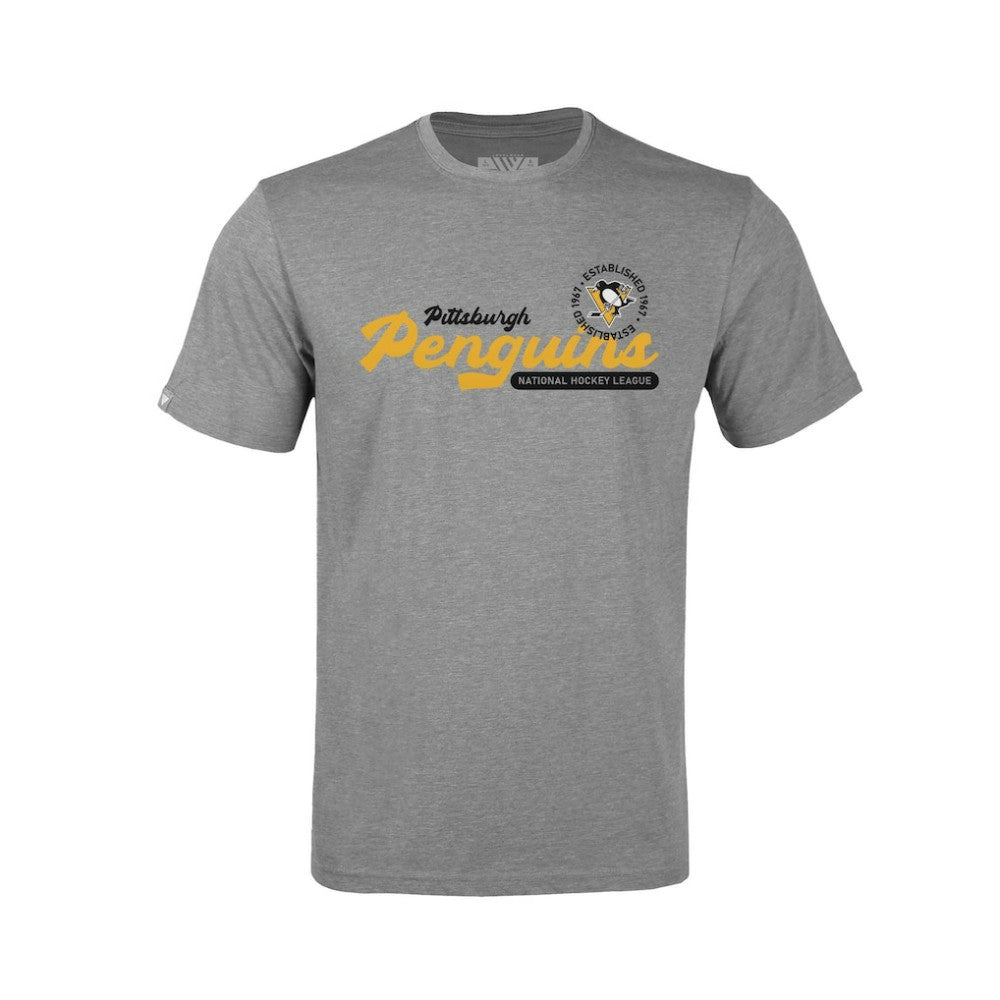 Pittsburgh Penguins Levelwear Youth Little Richmond Monument T-Shirt - Gray | US 203145501