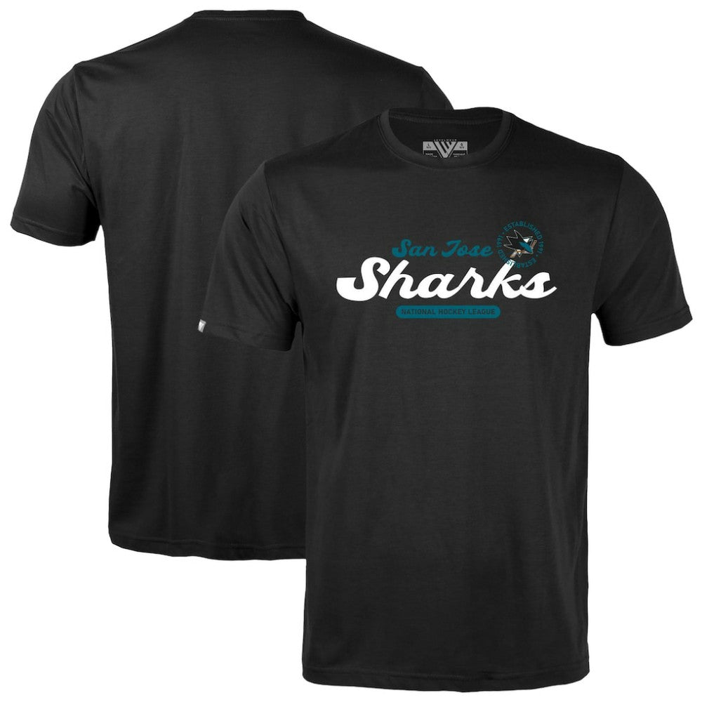 San Jose Sharks Levelwear Youth Little Richmond Monument T-Shirt - Black | US 203145504