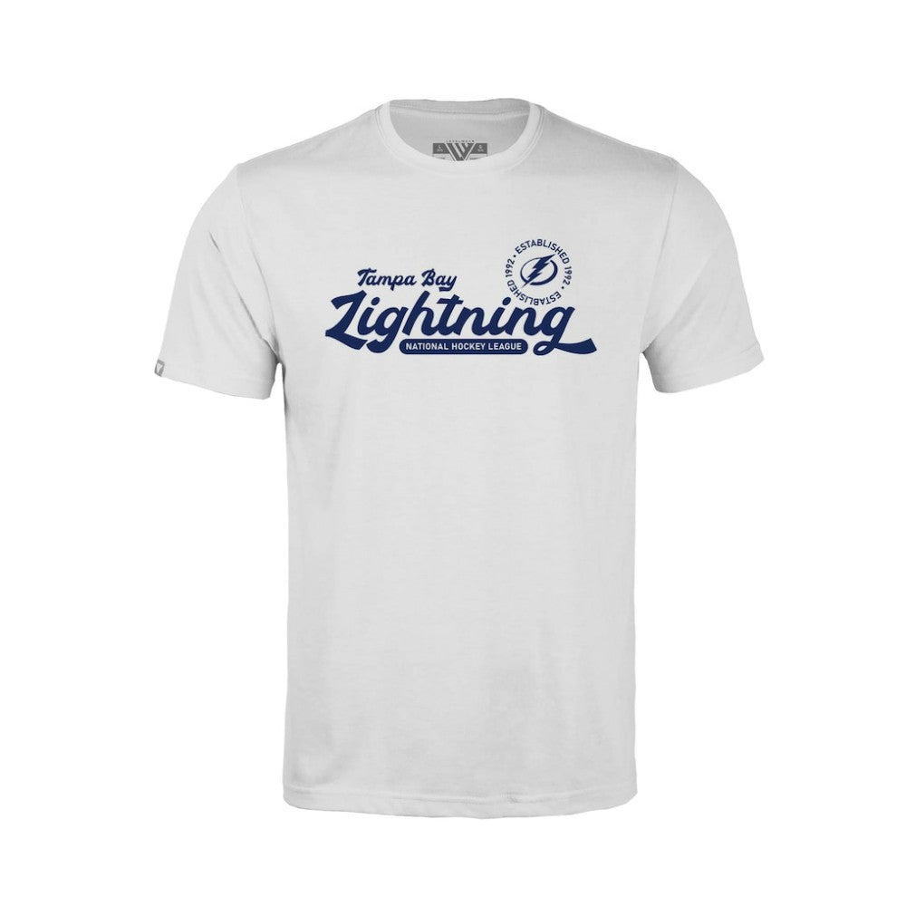 Tampa Bay Lightning Levelwear Youth Little Richmond Monument T-Shirt - White | US 203145509