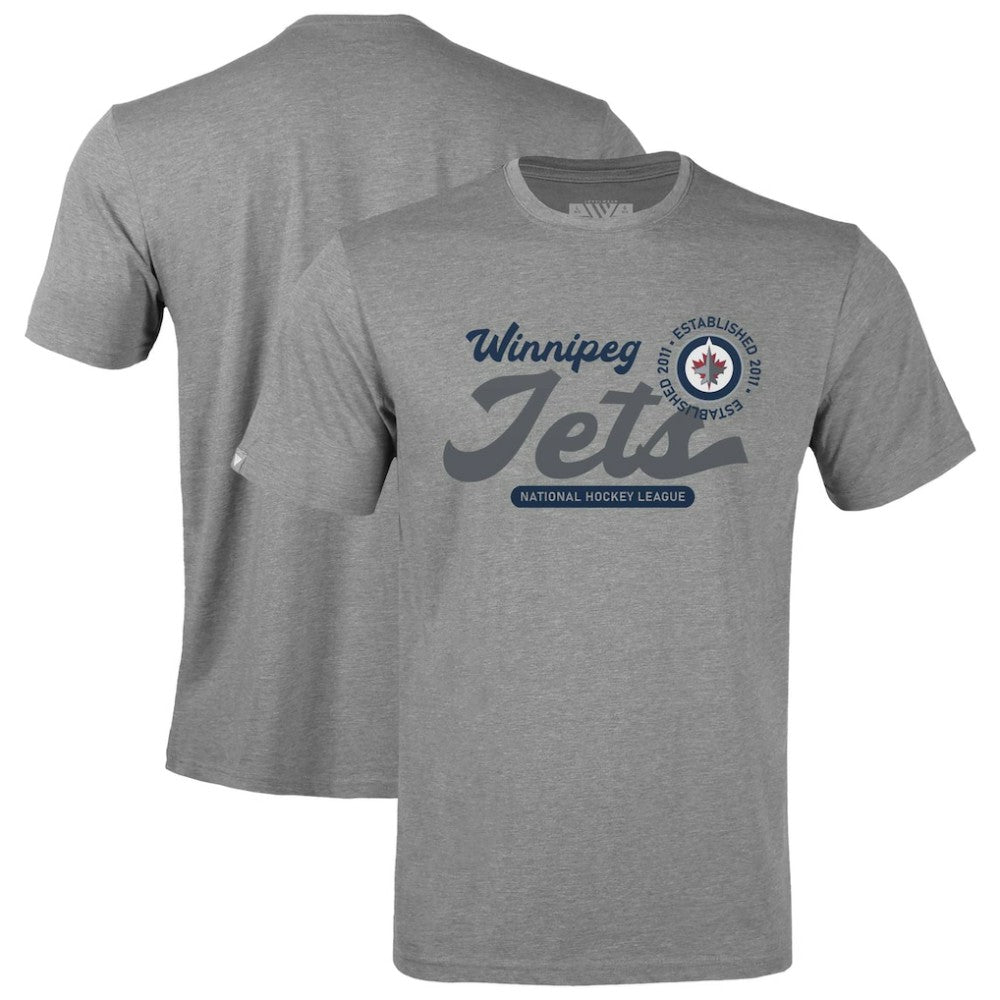 Winnipeg Jets Levelwear Youth Little Richmond Monument T-Shirt - Gray | US 203145521