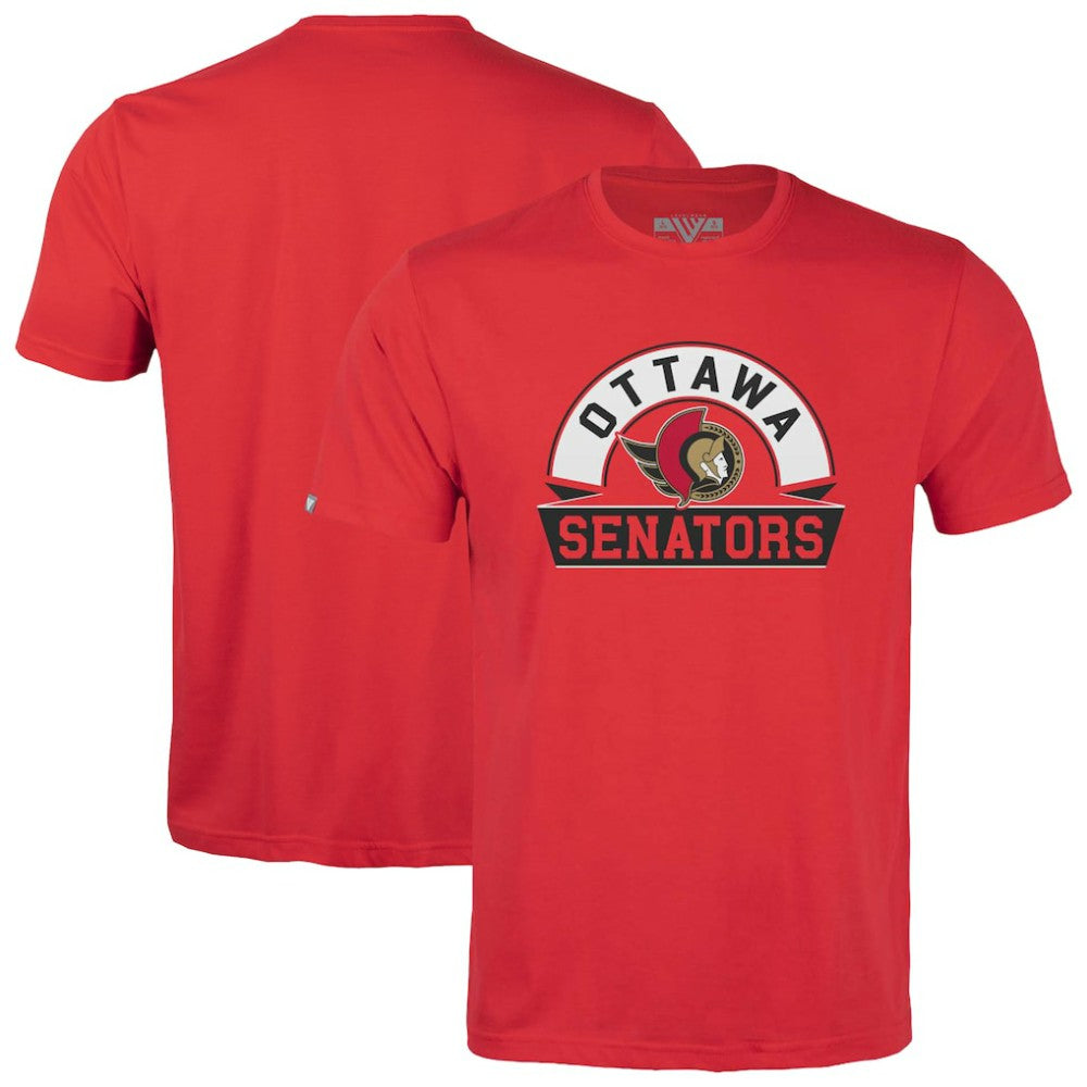 Ottawa Senators Levelwear Youth Little Richmond Banner Arch T-Shirt - Red | US 203145538