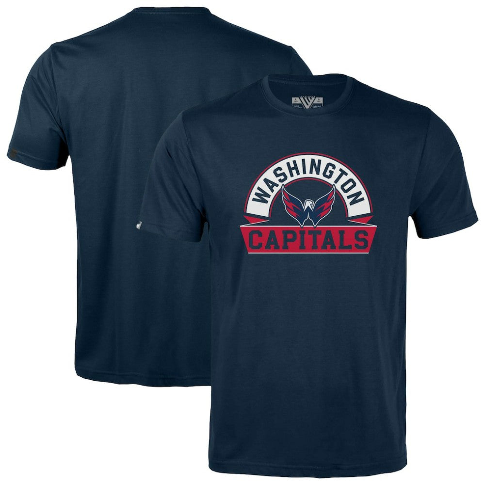 Washington Capitals Levelwear Youth Little Richmond Banner Arch T-Shirt - Navy | US 203145557