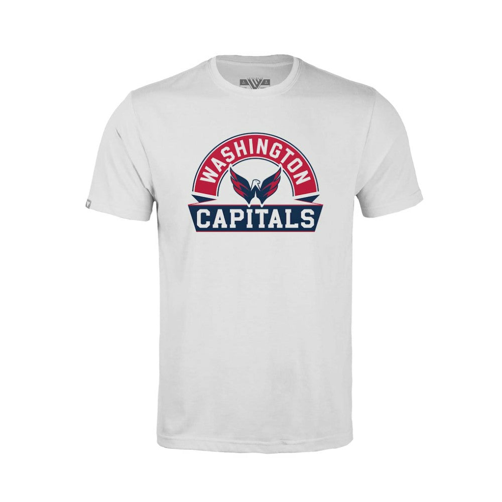 Washington Capitals Levelwear Youth Little Richmond Banner Arch T-Shirt - White | US 203145558