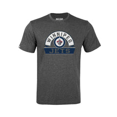 Winnipeg Jets Levelwear Youth Little Richmond Banner Arch T-Shirt - Gray | US 203145567
