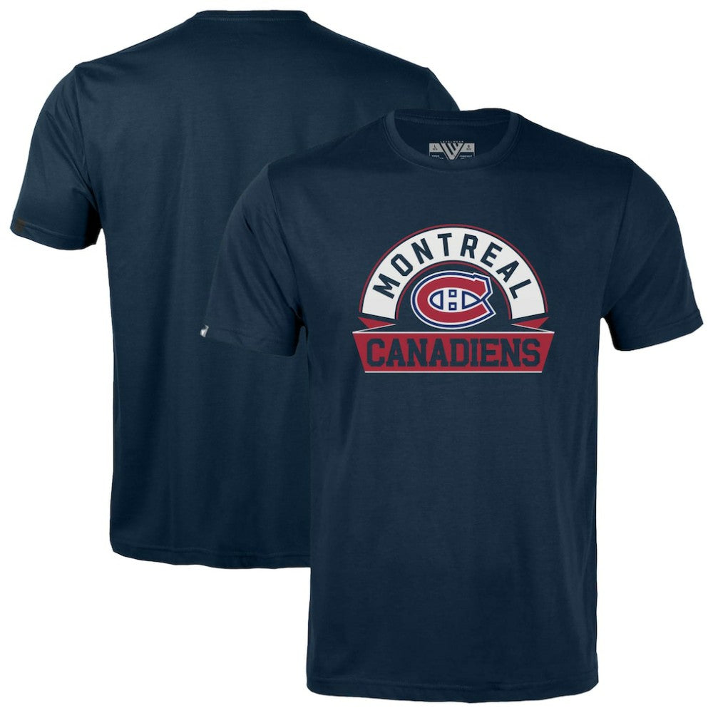 Montreal Canadiens Levelwear Youth Little Richmond Banner Arch T-Shirt - Navy | US 203145577