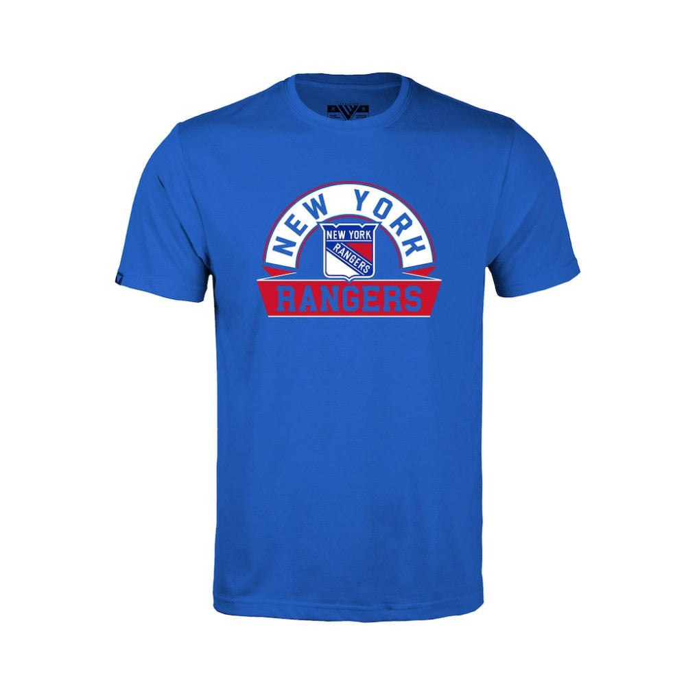 New York Rangers Levelwear Youth Little Richmond Banner Arch T-Shirt - Royal | US 203145583