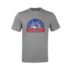 New York Rangers Levelwear Youth Little Richmond Banner Arch T-Shirt - Gray | US 203145588