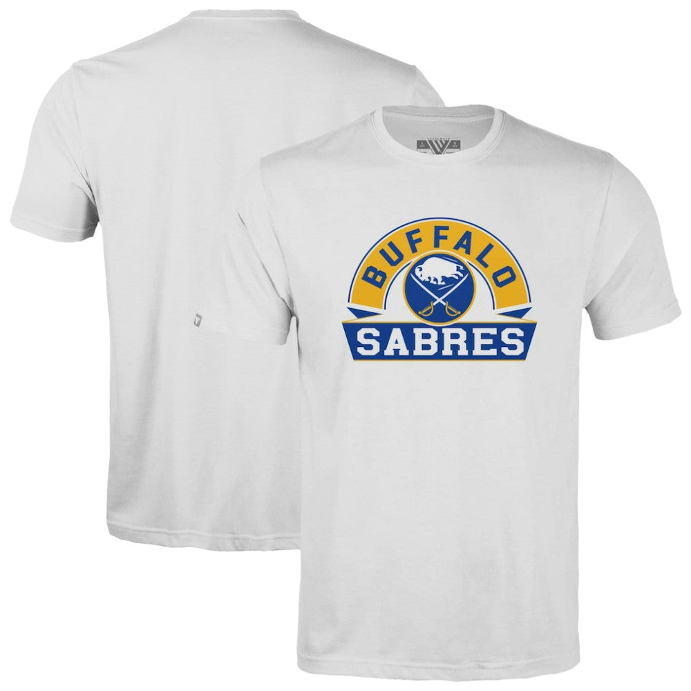 Buffalo Sabres Levelwear Youth Little Richmond Banner Arch T-Shirt - White | US 203145590