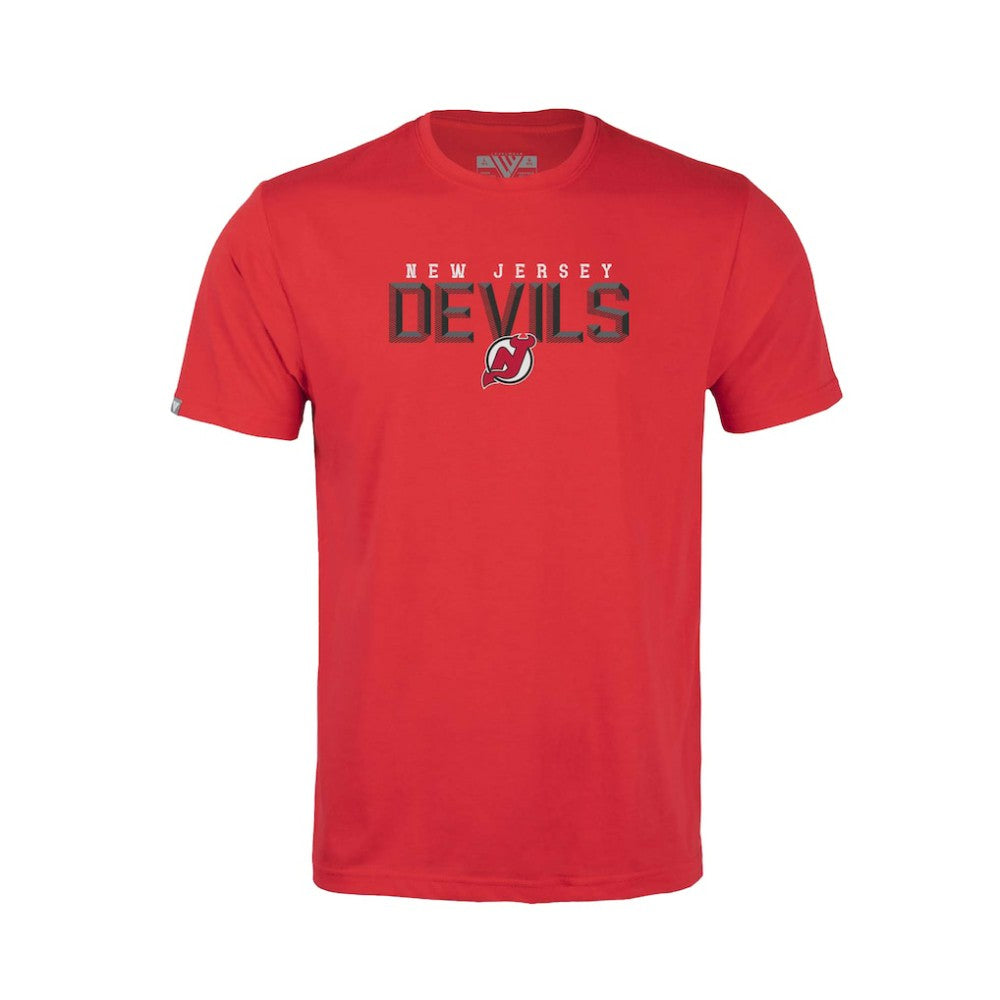 New Jersey Devils Levelwear Youth Little Richmond Carve T-Shirt - Red | US 203145602