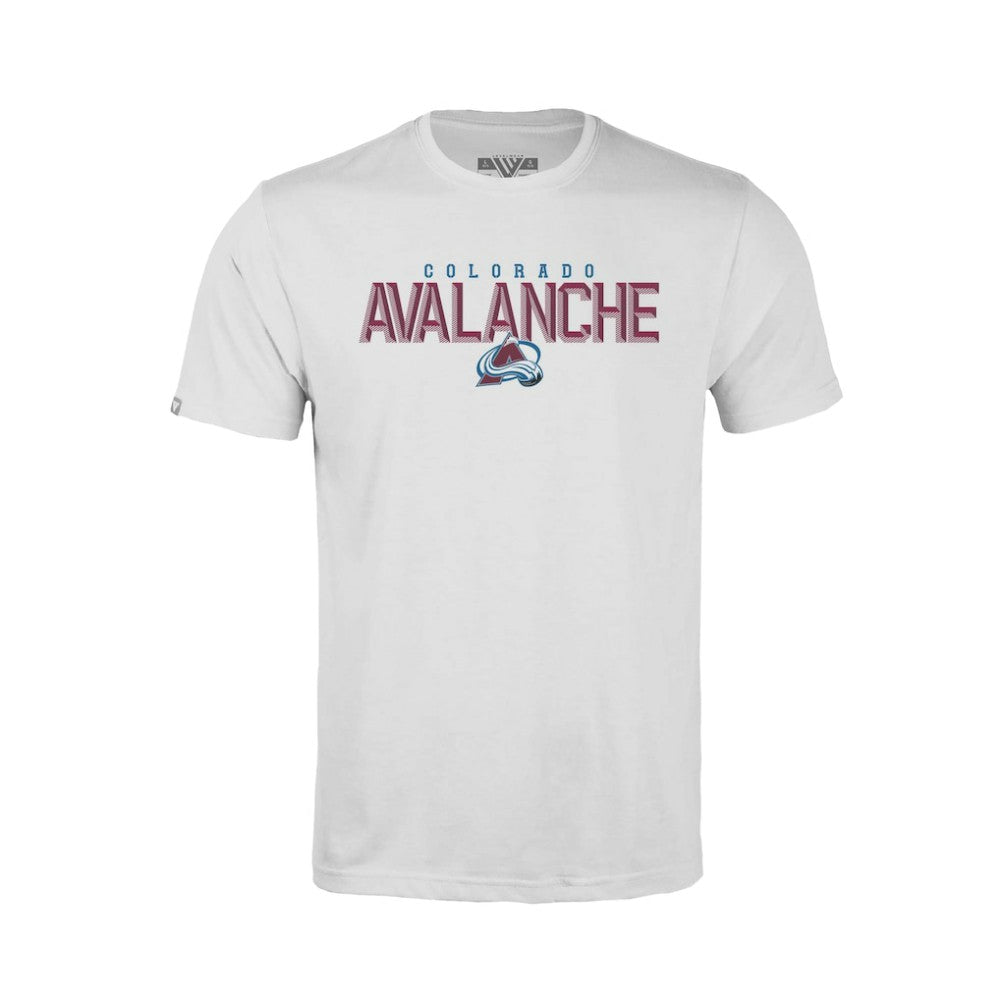 Colorado Avalanche Levelwear Youth Little Richmond Carve T-Shirt - White | US 203145612