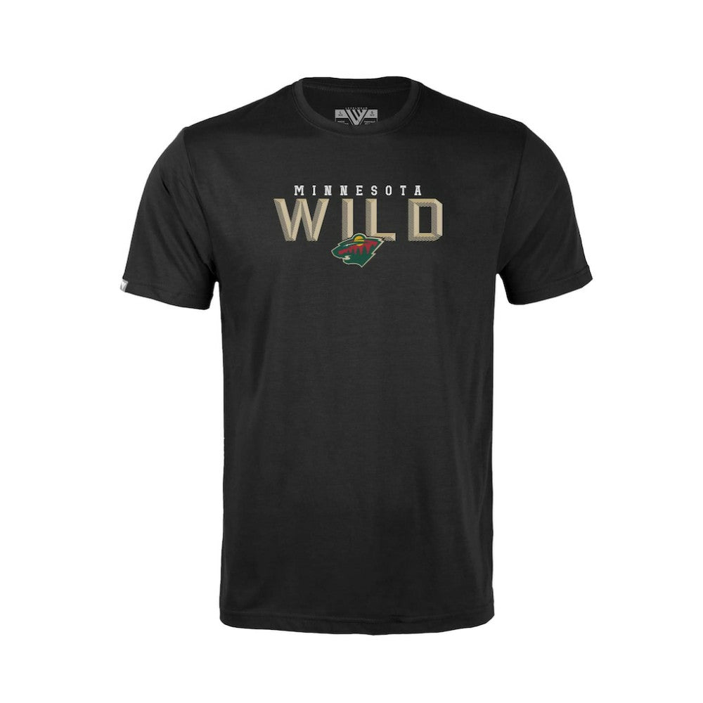 Minnesota Wild Levelwear Youth Little Richmond Carve T-Shirt - Black | US 203145613