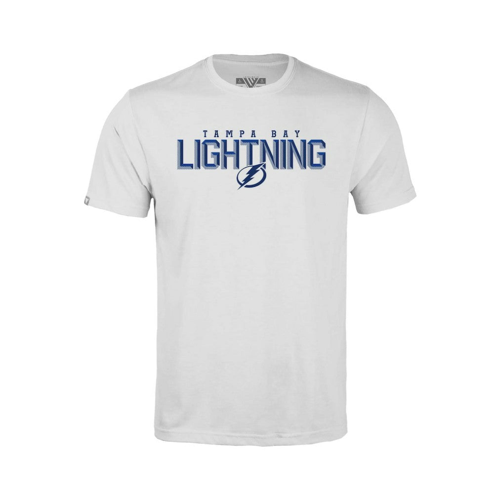 Tampa Bay Lightning Levelwear Youth Little Richmond Carve T-Shirt - White | US 203145623