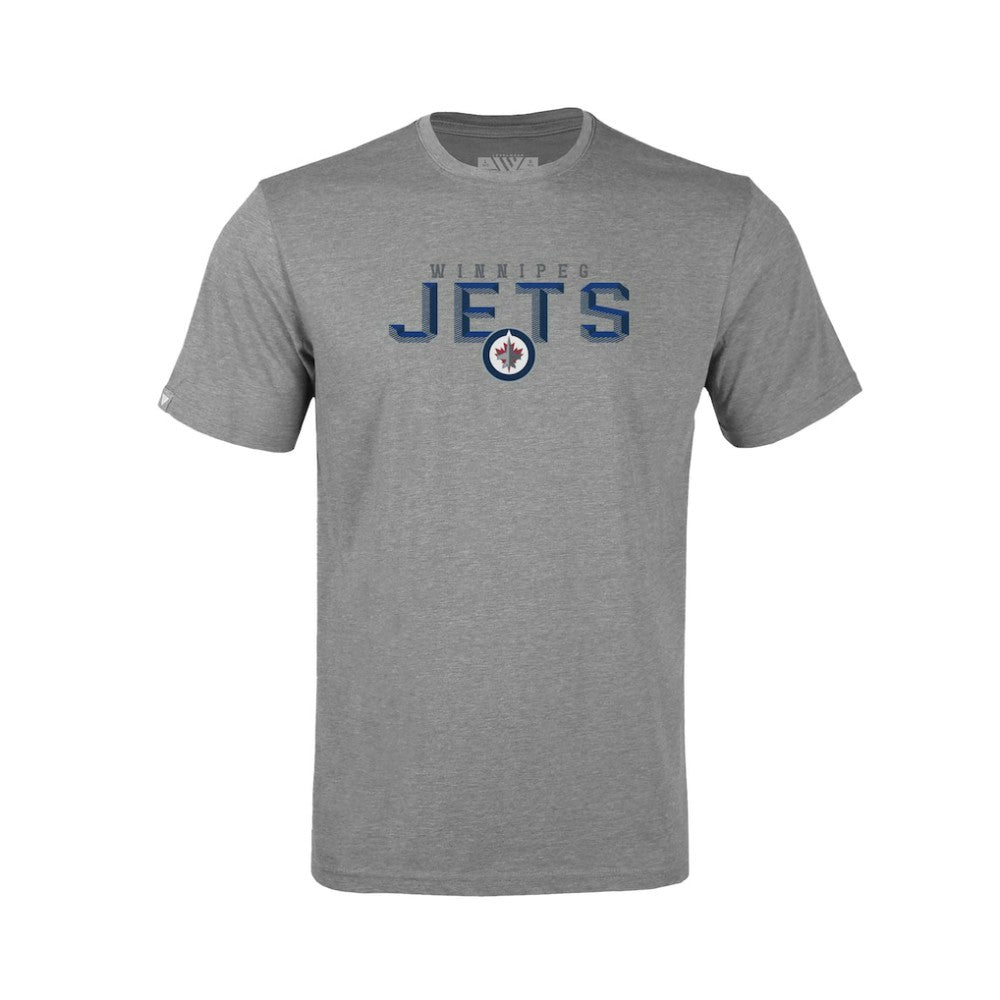 Winnipeg Jets Levelwear Youth Little Richmond Carve T-Shirt - Gray | US 203145632