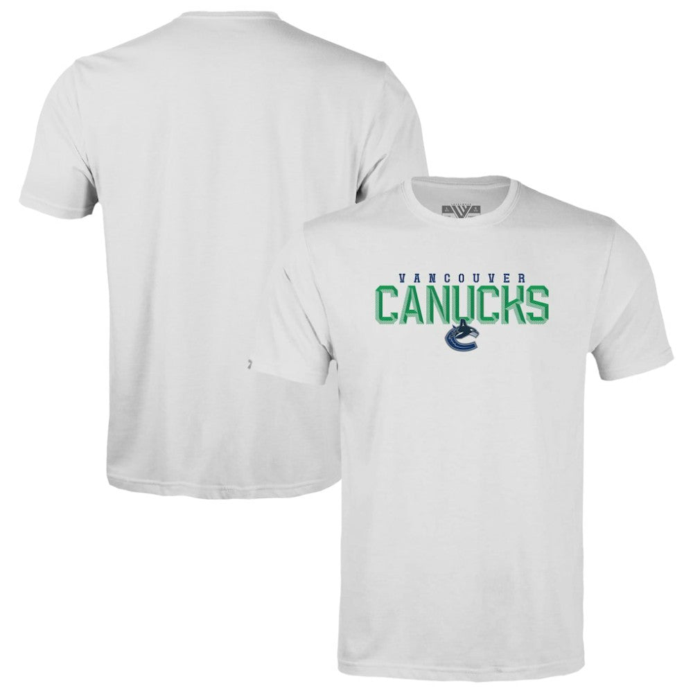 Vancouver Canucks Levelwear Youth Little Richmond Carve T-Shirt - White | US 203145640
