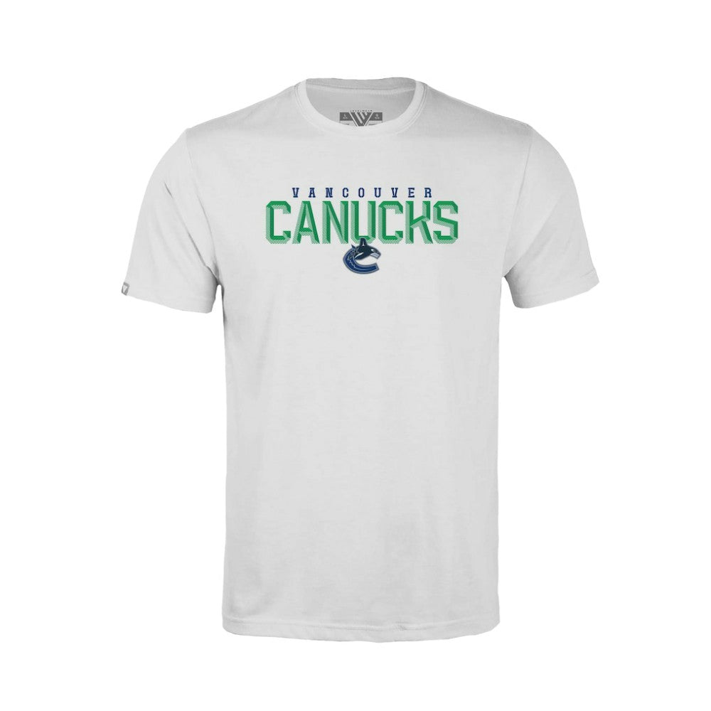 Vancouver Canucks Levelwear Youth Little Richmond Carve T-Shirt - White | US 203145640