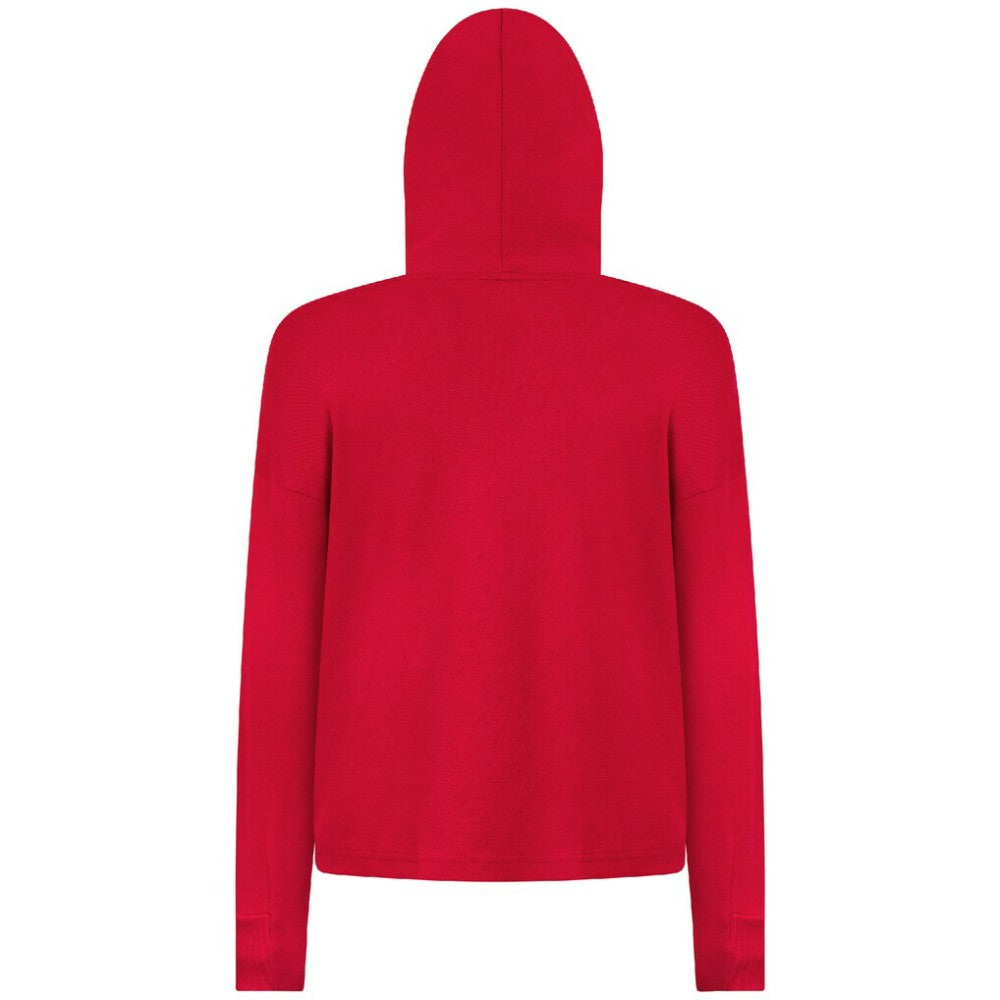 New York Rangers Levelwear Women's Sweet Monument Tri-Blend Cropped Pullover Hoodie - Red | US 203145661