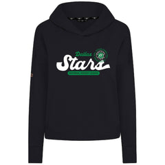 Dallas Stars Levelwear Women's Sweet Monument Tri-Blend Cropped Pullover Hoodie - Black | US 203145663