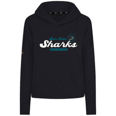 San Jose Sharks Levelwear Women's Sweet Monument Tri-Blend Cropped Pullover Hoodie - Black | US 203145665