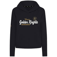 Vegas Golden Knights Levelwear Women's Sweet Monument Tri-Blend Cropped Pullover Hoodie - Black | US 203145667