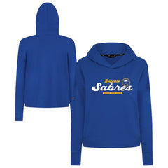 Buffalo Sabres Levelwear Women's Sweet Monument Tri-Blend Cropped Pullover Hoodie - Royal | US 203145671