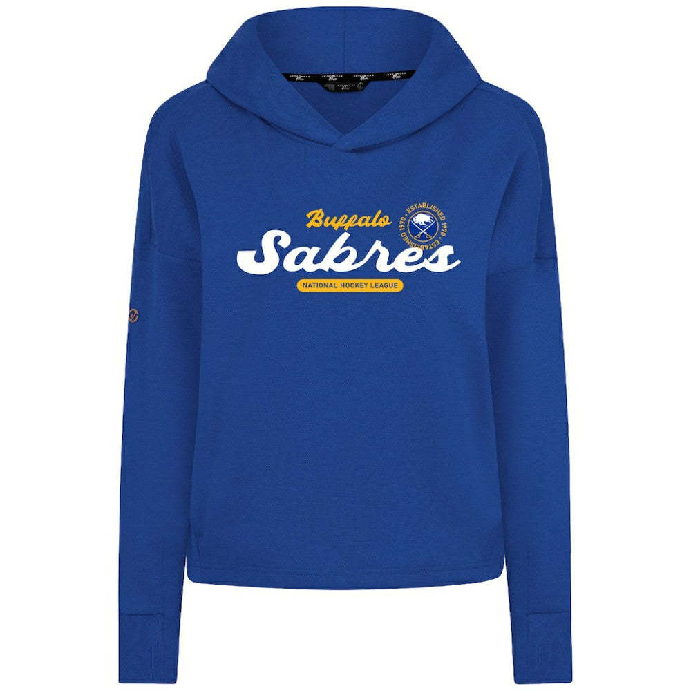 Buffalo Sabres Levelwear Women's Sweet Monument Tri-Blend Cropped Pullover Hoodie - Royal | US 203145671