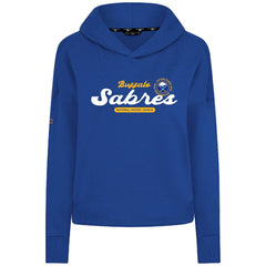 Buffalo Sabres Levelwear Women's Sweet Monument Tri-Blend Cropped Pullover Hoodie - Royal | US 203145671