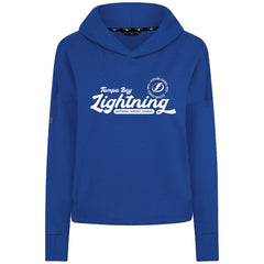 Tampa Bay Lightning Levelwear Women's Sweet Monument Tri-Blend Cropped Pullover Hoodie - Royal | US 203145685