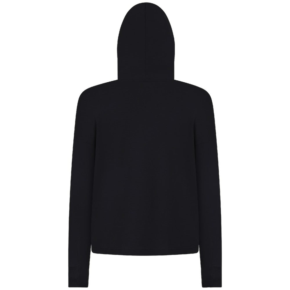 Calgary Flames Levelwear Women's Sweet Monument Tri-Blend Cropped Pullover Hoodie - Black | US 203145693