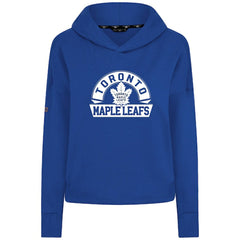 Toronto Maple Leafs Levelwear Women's Sweet Banner Arch Tri-Blend Cropped Pullover Hoodie - Royal | US 203145705