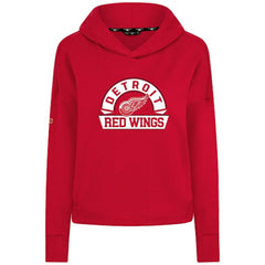 Detroit Red Wings Levelwear Women's Sweet Banner Arch Tri-Blend Cropped Pullover Hoodie - Red | US 203145718