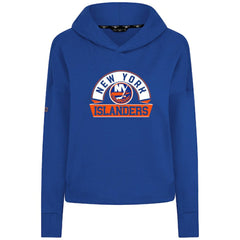 New York Islanders Levelwear Women's Sweet Banner Arch Tri-Blend Cropped Pullover Hoodie - Royal | US 203145724