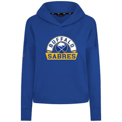 Buffalo Sabres Levelwear Women's Sweet Banner Arch Tri-Blend Cropped Pullover Hoodie - Royal | US 203145725