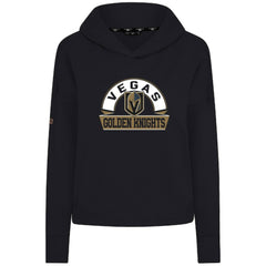 Vegas Golden Knights Levelwear Women's Sweet Banner Arch Tri-Blend Cropped Pullover Hoodie - Black | US 203145727