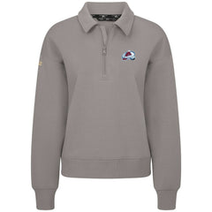 Colorado Avalanche Levelwear Women's Canmore Quarter-Zip Pullover - Gray | US 203145756