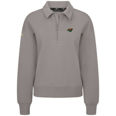 Minnesota Wild Levelwear Women's Canmore Quarter-Zip Pullover - Gray | US 203145759
