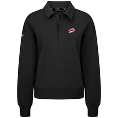 Carolina Hurricanes Levelwear Women's Canmore Quarter-Zip Pullover - Black | US 203145760