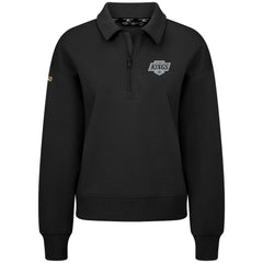 Los Angeles Kings Levelwear Women's Canmore Quarter-Zip Pullover - Black | US 203145761
