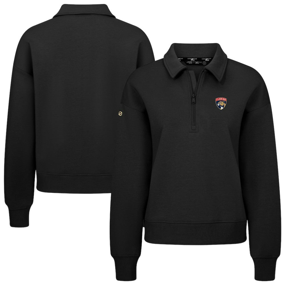 Florida Panthers Levelwear Women's Canmore Quarter-Zip Pullover - Black | US 203145768