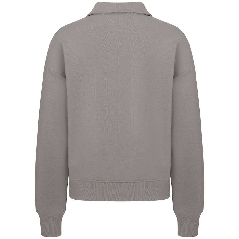 Vancouver Canucks Levelwear Women's Canmore Quarter-Zip Pullover - Gray | US 203145779