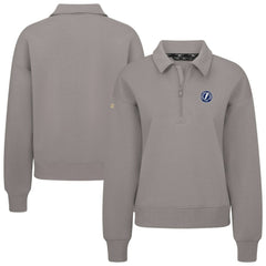 Tampa Bay Lightning Levelwear Women's Canmore Quarter-Zip Pullover - Gray | US 203145786